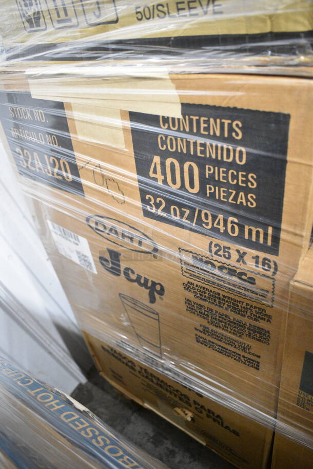 PALLET LOT of 26 BRAND NEW Boxes of Various Items Including Dart 32AJ20 32 oz. White Customizable Foam Travel Cup - 400/Case, Karat KE/BHC96-10 Hinged Containers, 4J6 Dart 4 oz. White Customizable Foam Food Container - 1000/Case, Dart Paper Food Containers, Plastic Cups, Dixie Ultra Bowls, Java Jacket Hot Cup Sleeves, Dart 20HDLC Clear High Dome Lid with No Hole - 1000/Case. 26 Times Your Bid! - Image 3 of 12