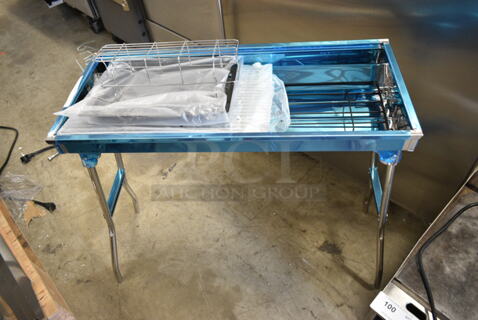 BRAND NEW SCRATCH AND DENT! Metal Portable Folding Charcoal BBQ Grill