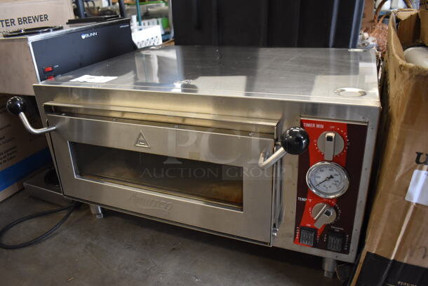 Avantco 177DPO18S Stainless Steel Commercial Countertop Electric Powered Single Deck Pizza Oven w/ Cooking Stone. 120 Volts, 1 Phase. 28x24x16.5 - Image 3 of 6