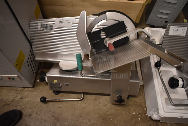 2018 Bizerba GSP H Metal Commercial Countertop Meat Slicer. 120 Volts, 1 Phase. Cannot Test Due To Missing Power Cord