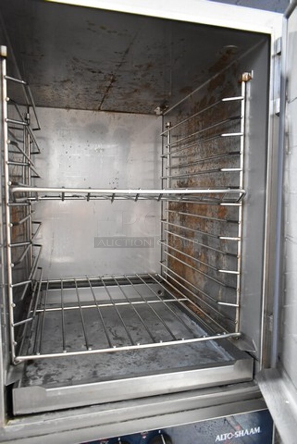 Alto Shaam 1000-TH/II Stainless Steel Commercial Electric Powered 2 Half Size Door Reach In Cook N Hold Oven on Commercial Casters. 208-240 Volts, 1 Phase. - Image 5 of 6
