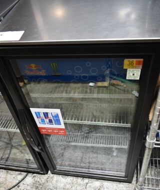 True GDM-06-HC Metal Commercial Mini Cooler Merchandiser. 115 Volts, 1 Phase. Cannot Test Due To Cut Power Cord