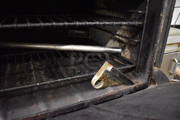 Wolf Metal Commercial Natural Gas Powered 6 Burner Range w/ Oven, Over Shelf and Back Splash. 34x36x58 - Image 9 of 9