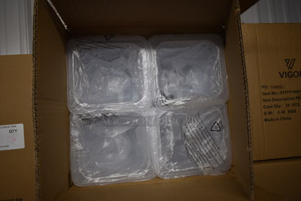 5 Boxes of 24 BRAND NEW! Vigor 247FP166PP 1/6 Size 6" Deep Translucent Polypropylene Food Pan. 5 Times Your Bid! - Image 4 of 4