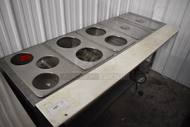 Duke E305 M Stainless Steel Commercial Electric Powered 5 Bay Steam Table w/ Cutting Board and Under Shelf. 208 Volts, 1 Phase. 72x29.5x33 - Image 2 of 5