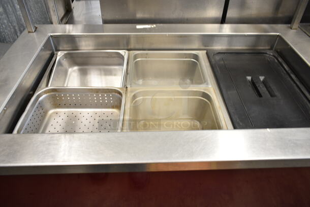 Piper Products 7132752 R3BCM Stainless Steel Commercial Electric Powered Buffet Station w/ 2 Over Shelves on Commercial Casters. 120 Volts, 1 Phase. Tested and Working! - Image 2 of 5