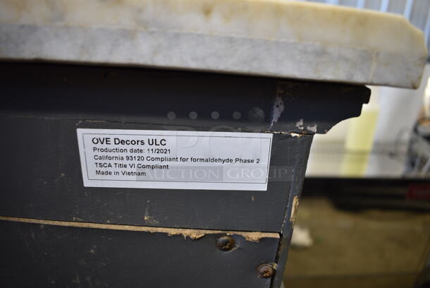 2021 OVE Decors Sink Vanity w/ Stone Patterned Countertop, 5 Drawers and 1 Door.  - Image 7 of 7