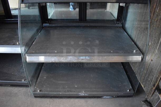 Metal Commercial Countertop Heated 2 Tier Display Case Merchandiser. 26x21x28.5. Cannot Test Due To Plug Style - Image 4 of 5