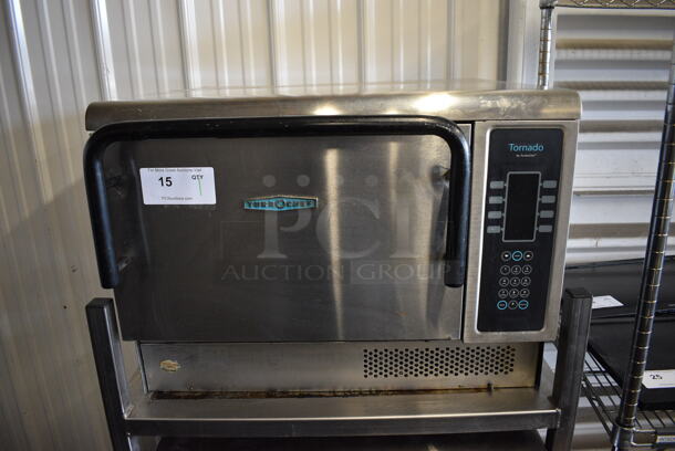 2 2011/2015 Turbochef Model NGCD6 Tornado Stainless Steel Commercial Countertop Electric Powered Rapid Cook Ovens on Stainless Steel Commercial 2 Tier Equipment Stand on Commercial Casters. 208/240 Volts, 1 Phase. 30x30x60. 2 Times Your Bid! - Image 2 of 9