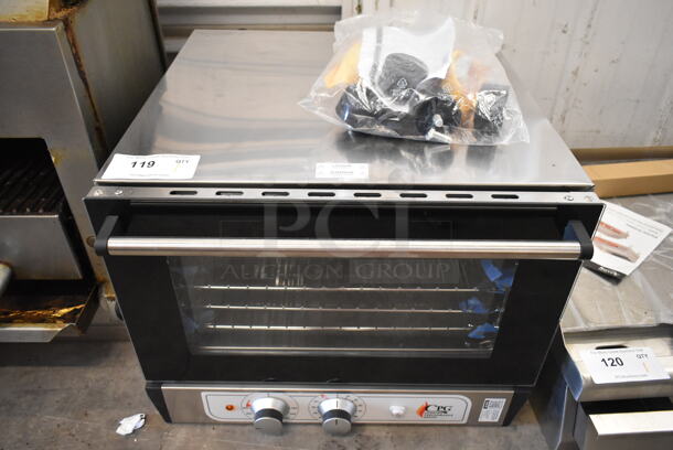 BRAND NEW SCRATCH AND DENT! Cooking Performance Group CPG 351COHT3A Stainless Steel Electric Thermostatic Countertop 3 Tray Half Size Convection Oven with Steam Injection. 110 Volts, 1 Phase. Tested and Working! - Image 2 of 6