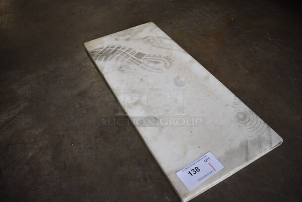 White Cutting Board. 27.5x12x0.5