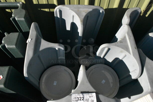 Metro Gray Poly Dish Caddy on Commercial Casters Including Approximately 44 Plates.  - Image 2 of 6