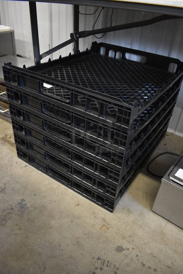 ALL ONE MONEY! Lot of 6 Black Bread Baskets. 21.5x25.5x3 - Image 3 of 3