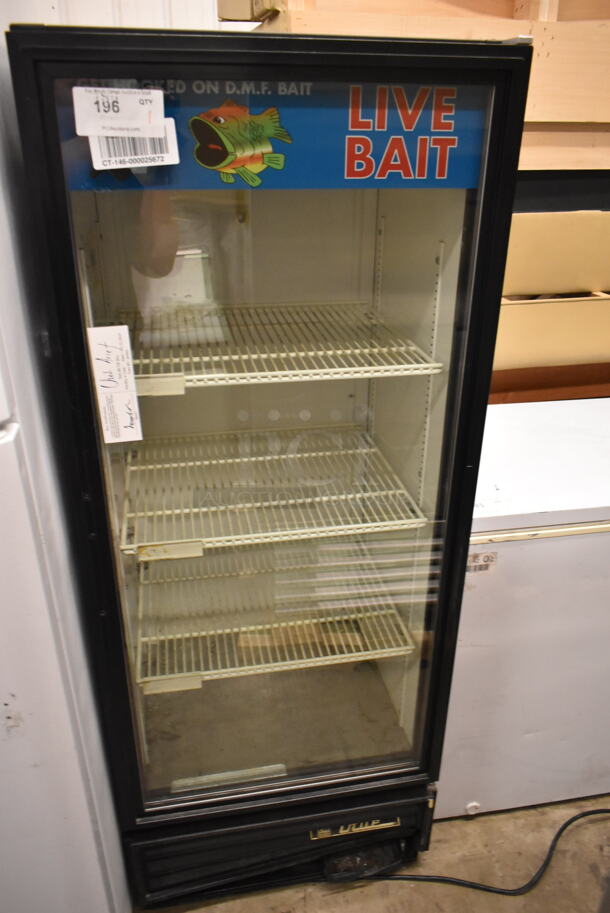 True GDM-12 Metal Commercial Single Door Reach In Cooler Merchandiser w/ Poly Coated Racks. 115 Volts, 1 Phase. Tested and Powers On But Does Not Get Cold - Image 2 of 5