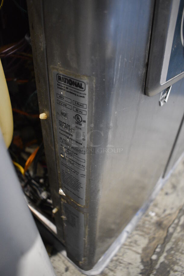 2 Rational Stainless Steel Commercial Combitherm Self Cooking Center Convection Ovens on Commercial Casters. Top Model: SCC WE 62. Bottom Model: SCC WE 102. 480 Volts, 3 Phase. 42x40x66. 2 Times Your Bid! - Image 4 of 7