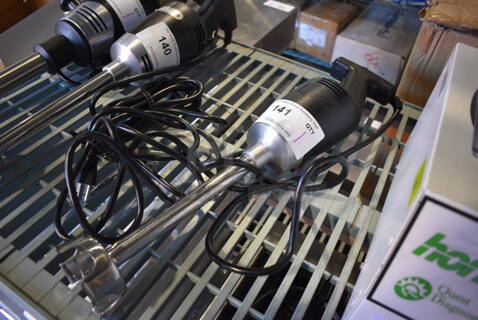 Waring Model WSB40 Stainless Steel Commercial Immersion Blender. 120 Volts, 1 Phase. 4x4x20.5. Tested and Working!