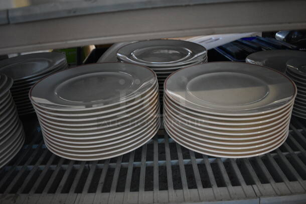 ALL ONE MONEY! Tier Lot of Various White Ceramic Plates - Image 4 of 5
