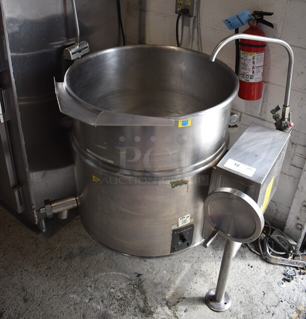 Cleveland KEL-40T Stainless Steel Commercial Floor Style Electric Powered 40 Gallon Steam Kettle. 440-480 Volts, 1/3 Phase. - Image 1 of 9