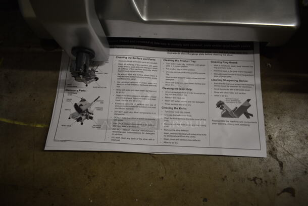 BRAND NEW SCRATCH AND DENT! 2023 Hobart Centerline EDGE12-11 Stainless Steel Commercial Countertop 12" Manual Meat Slicer w/ Blade Sharpener. 115 Volts, 1 Phase. Tested and Working! - Image 3 of 9