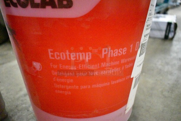 BRAND NEW SCRATCH AND DENT! Ecolab UN1824 Ecotemp Phase 1 D Machine Warewashing Bucket.  - Image 3 of 4