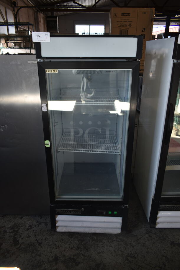 Maxx Cold Metal Commercial Single Door Reach In Cooler Merchandiser w/ Poly Coated Racks. Tested and Working! - Image 1 of 7