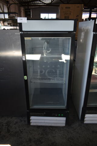 Maxx Cold Metal Commercial Single Door Reach In Cooler Merchandiser w/ Poly Coated Racks. Tested and Working!
