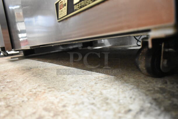 2014 True TSSU-72-18 Stainless Steel Commercial Sandwich Salad Prep Table Bain Marie Mega Top on Commercial Casters. 115 Volts, 1 Phase. Tested and Working! - Image 8 of 9