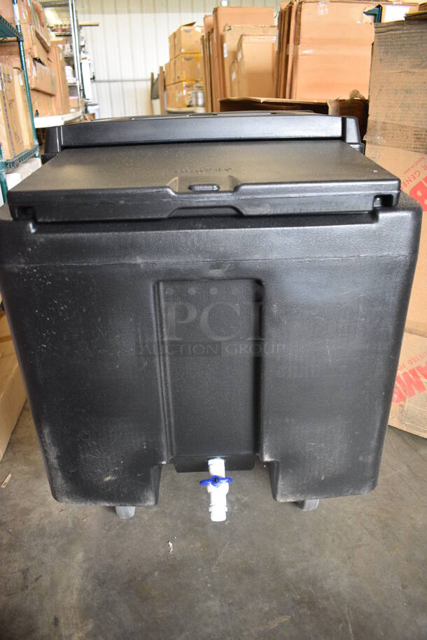 BRAND NEW IN BOX! Cambro Black Poly Insulated Portable Ice Bin on Commercial Casters. 23x31x29 - Image 6 of 6