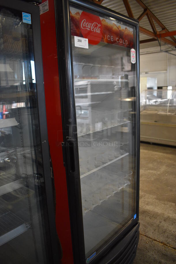 Imbera Model G319 CO2 ENERGY STAR Metal Commercial Single Door Reach In Cooler Merchandiser w/ Poly Coated Racks. 115 Volts, 1 Phase. 30x27x79. Tested and Working! - Image 2 of 4