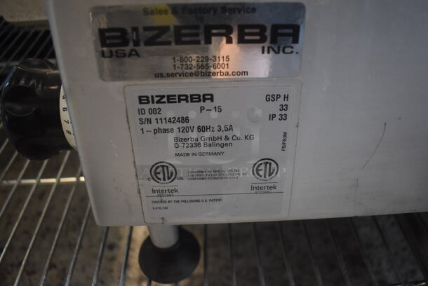 Bizerba GSP H Commercial Stainless Steel Electric Countertop Automatic Gravity Feed Meat Slicer. 120V, 1 Phase. Tested and Working! - Image 4 of 5