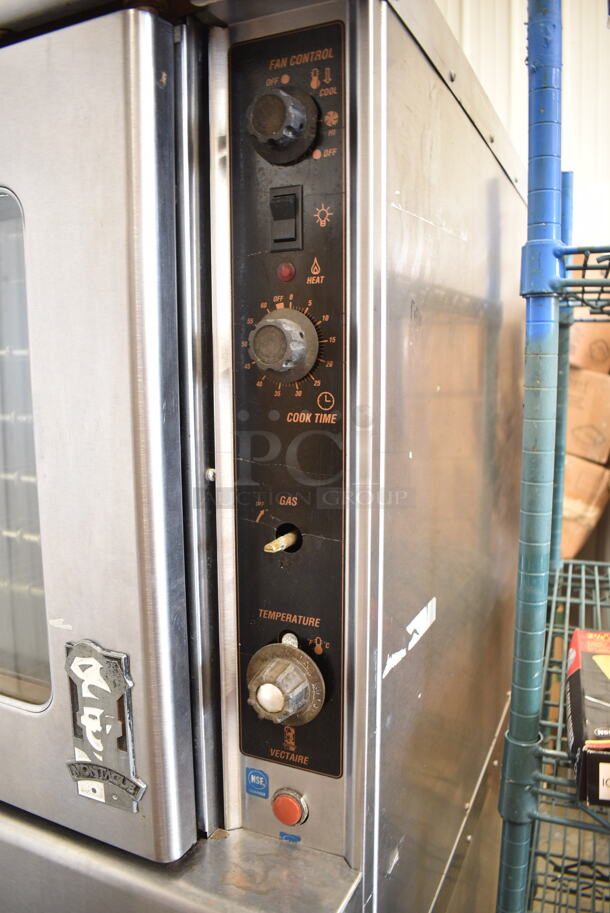 2 Montague Stainless Steel Commercial Natural Gas Powered Full Size Convection Oven w/ View Through Doors, Metal Oven Racks and Thermostatic Controls on Commercial Casters. 2 Times Your Bid! - Image 4 of 8