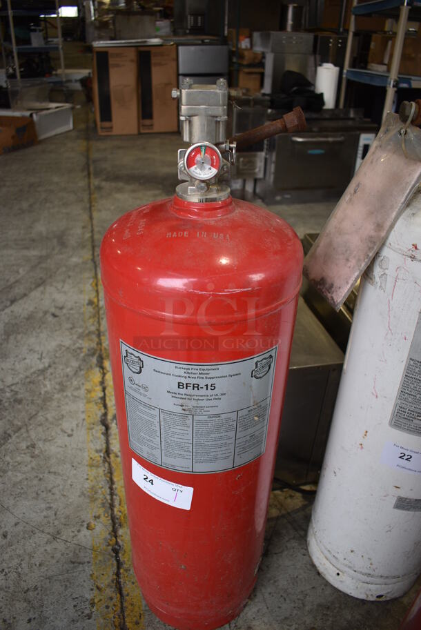 Kitchen Knight Model BFR-15 Wet Chemical Fire Suppression Tank. 10x10x36