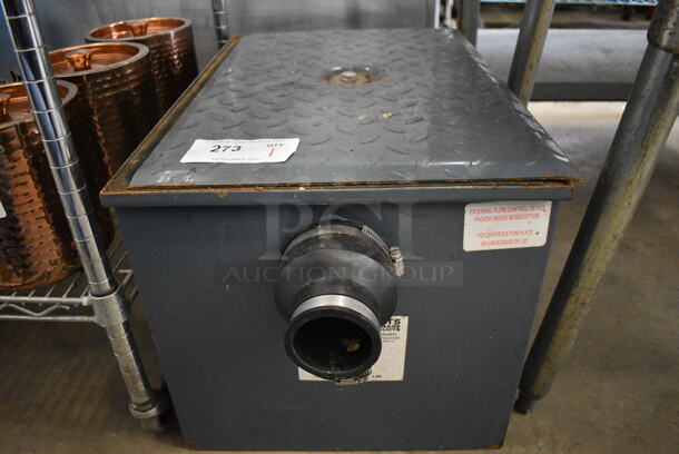 Watts Model WD-20 Metal Commercial Grease Trap. 16x31x15