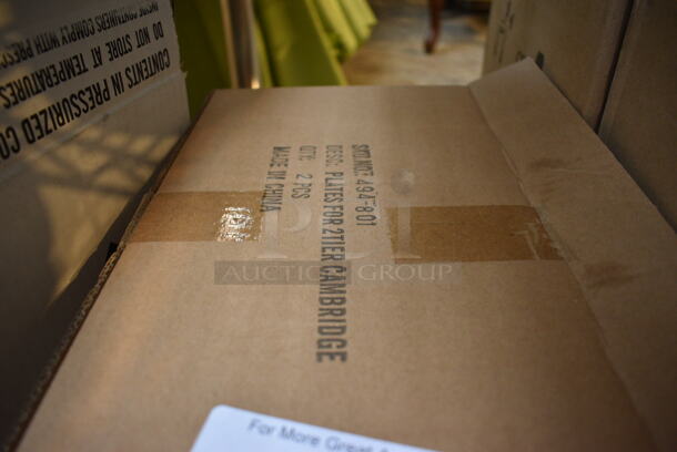 8 BRAND NEW IN BOX! White Ceramic Rectangular Plates. 7x14.25x1. 8 Times Your Bid! - Image 3 of 3