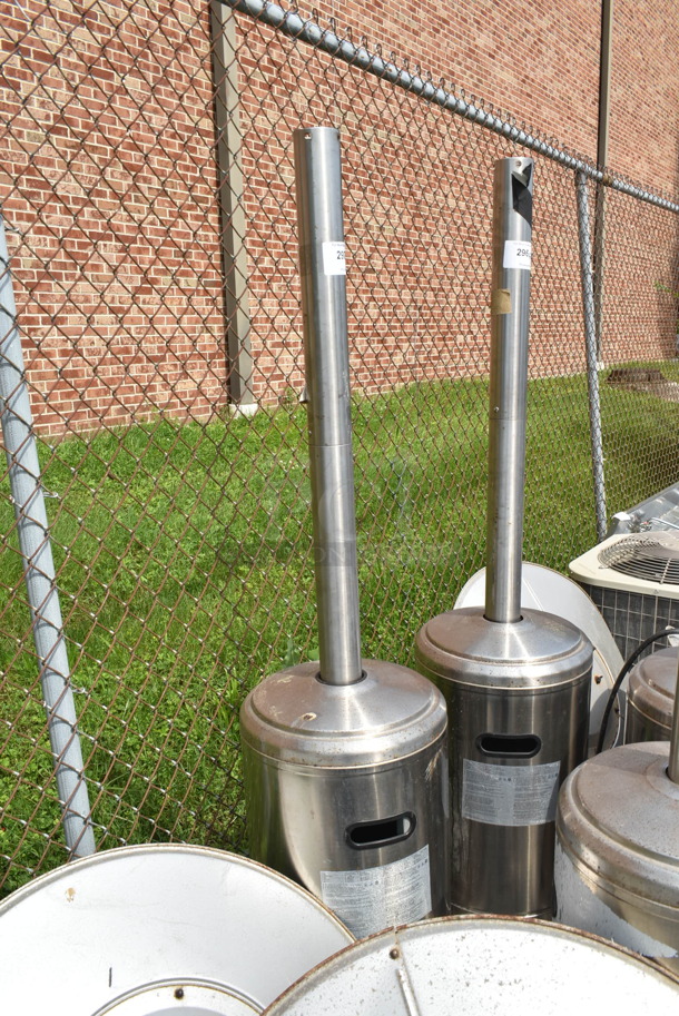 Seasonal Trends HSS-A-SS Metal Propane Gas Powered Outdoor Patio Heater. Top Piece is Not Attached. 41,000 BTU.  - Image 1 of 3