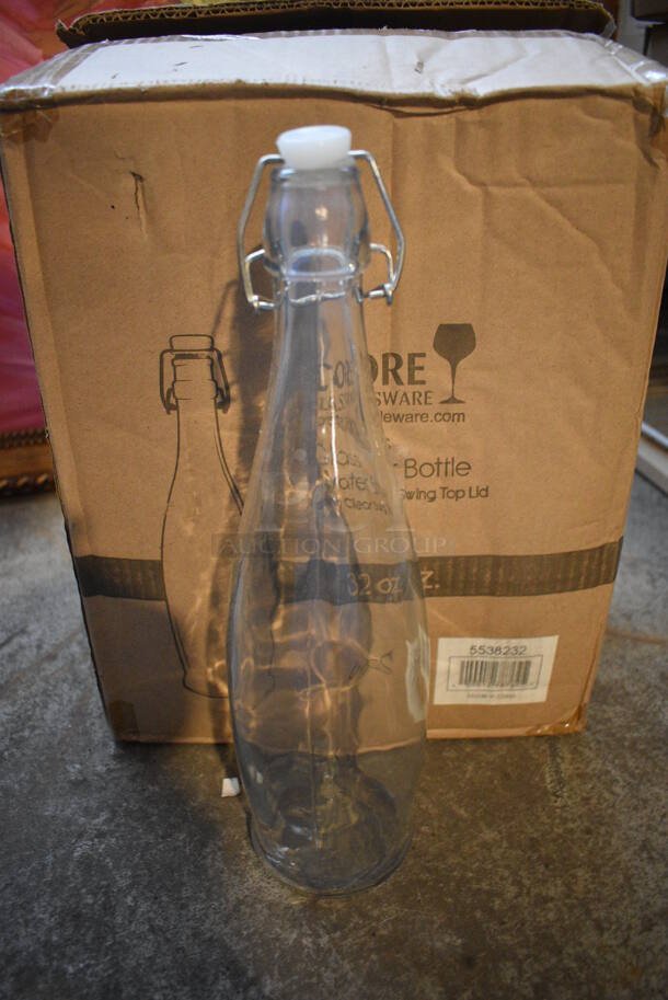 18 BRAND NEW IN BOX! Core Glass Water Bottles. 3.5x3.5x13. 18 Times Your Bid! - Image 1 of 3