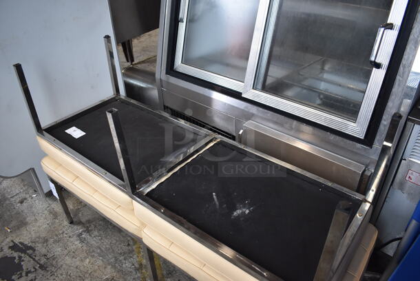 Tan Bench on Chrome Finish Frame. 54x20x17 - Image 6 of 6