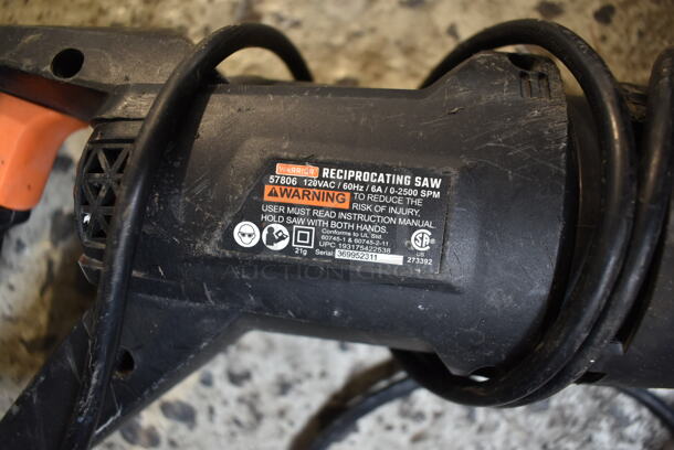 Bauer 1962E-B 7" Angle Grinder, Warrior 57806 Reciprocating Saw and Tool Box. Tested and Working! - Image 10 of 10