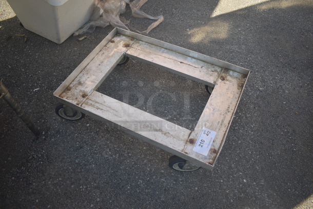 Steel Open Deck Dolly On Commercial Casters. - Image 3 of 5