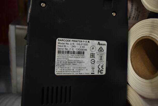 BRAND NEW SCRATCH AND DENT! AvaWeigh OS-2130D Label Printer / Barcode Printer w/ 10 Label Rolls.  - Image 5 of 5