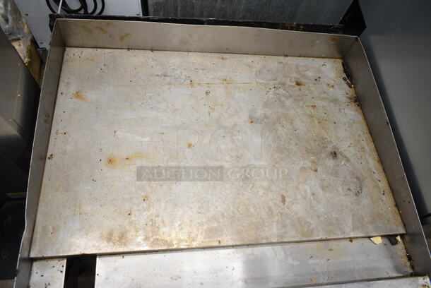 Imperial Stainless Steel Commercial Countertop Natural Gas Powered Flat Top Griddle.  - Image 4 of 5