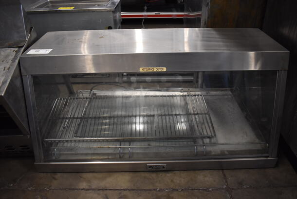 Hatco Stainless Steel Commercial Countertop Electric Powered Warming Display Case Merchandiser. 45x25x22. Tested and Working!