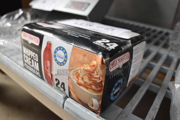 ALL ONE MONEY! Lot of 2 Boxes of 24 Chef Master Professional Whipped Cream Chargers - Image 2 of 3
