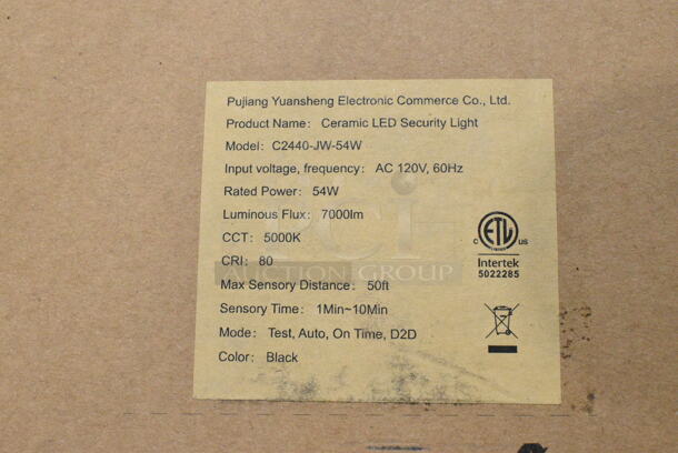 IN ORIGINAL BOX! Sansi C2440-JW-54W Ceramic LED Security Light.  - Image 3 of 3
