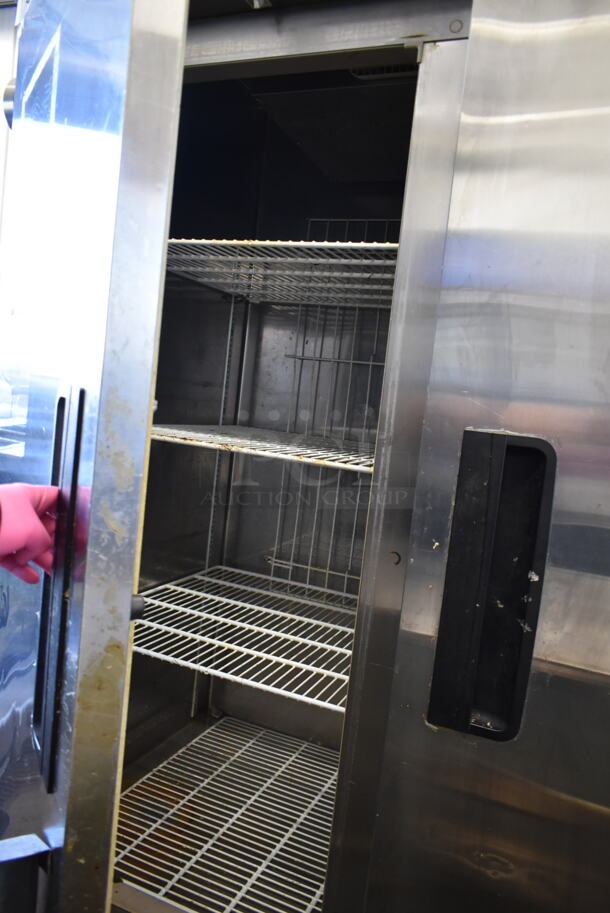 Blue Air BASR2 Stainless Steel Commercial 2 Door Reach In Cooler w/ Poly Coated Racks. 115 Volts, 1 Phase. Tested and Working! - Image 5 of 7
