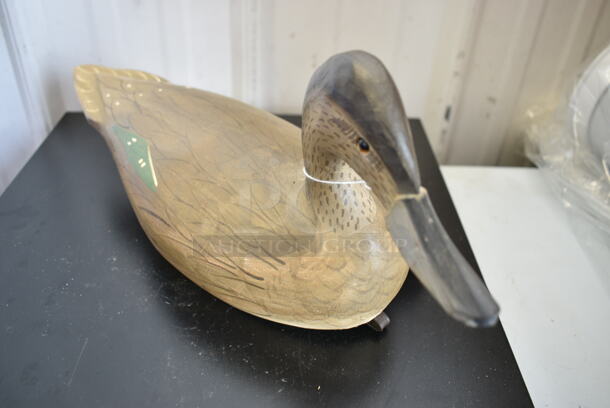 Hand Carved Duck Decoy Signed by Jimmy Bowden - Image 2 of 8