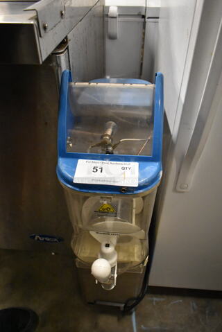 GHZ-114FF Stainless Steel Commercial Countertop Single Hopper Slushie Machine. 115 Volts, 1 Phase. Tested and Working!