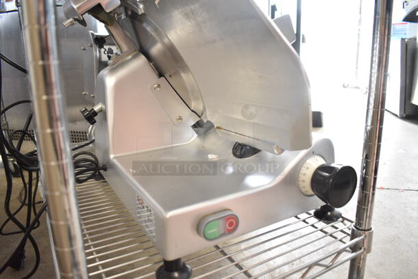 Avantco 177SL312 Stainless Steel Commercial Countertop Meat Slicer w/ Blade Sharpener. 110-120 Volts, 1 Phase. Tested and Working! - Image 5 of 8