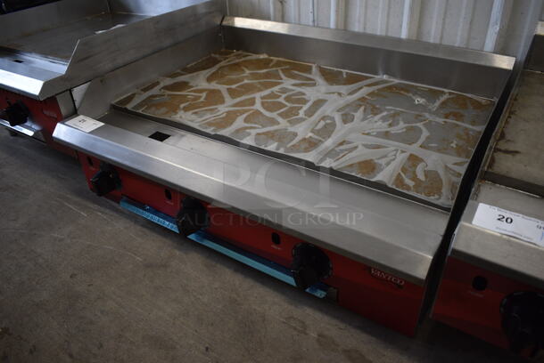 2021 Avantco Model 177CAG36TG Stainless Steel Commercial Countertop Natural Gas Powered Flat Top Griddle w/ Thermostatic Controls. 36x30x13 - Image 2 of 6