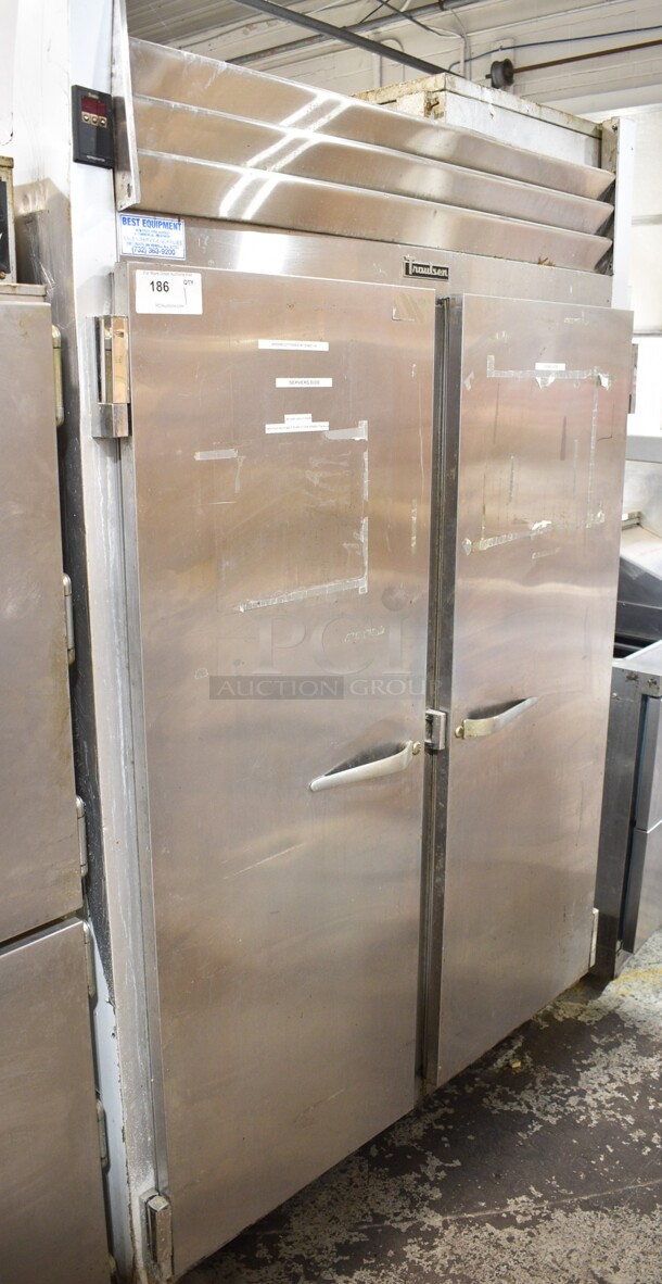 Traulsen G20010 ENERGY STAR Stainless Steel Commercial 2 Door Reach In Cooler on Commercial Casters. 115 Volts, 1 Phase. Tested and Powers On But Does Not Get Cold - Image 1 of 6